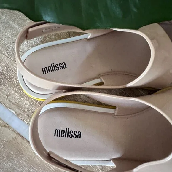 Rubber Nude Strap Sandals - Picture 4 of 5